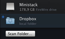 Favorite folders