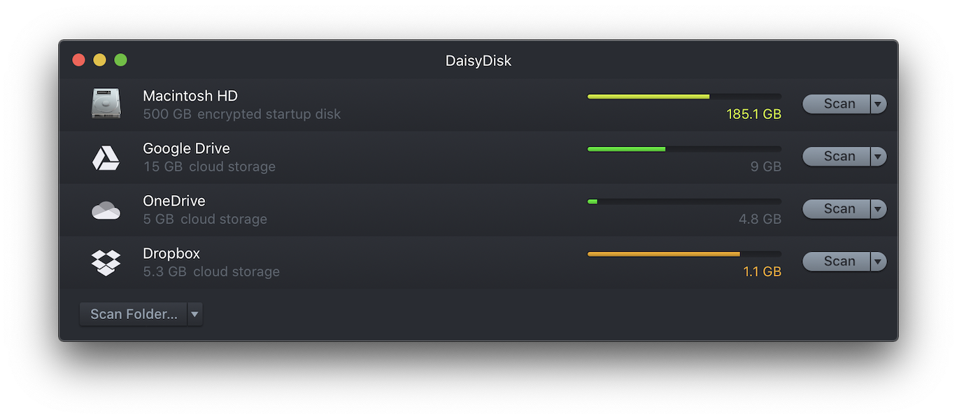 Cloud Services in DaisyDisk